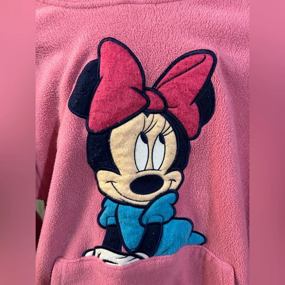 Disneyland Resort Paris Minnie Mouse Pink Pull Over Hoodie/ Sweater size L - Picture 3 of 6